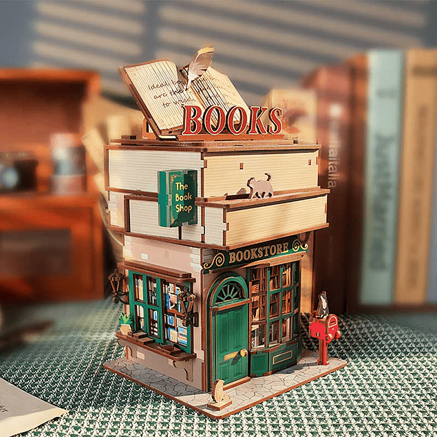 Desk Bin Time Bookstore Papelero Automático Tonecheer