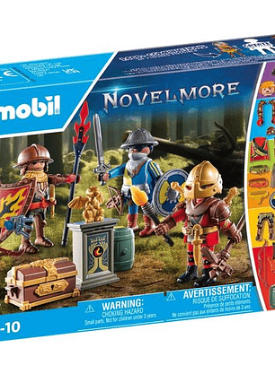 Playmobil set Novelmore con cuatro caballeros de la línea My figures 71487