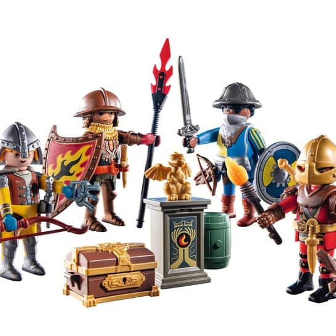 Playmobil set Novelmore con cuatro caballeros de la línea My figures 71487 2