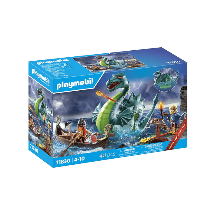 Playmobil Héroes – Vikingos con monstruo marino 71830 1