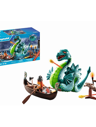 Playmobil Héroes – Vikingos con monstruo marino 71830
