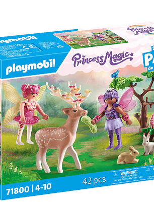Playmobil 71800 Princess Magic Hadas con Animales del Bosque Pack
