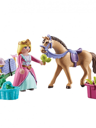 Playmobil Princess Magic 71801 Princesa con Caballo Starter Pack