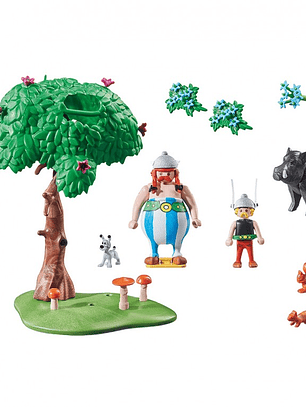 Playmobil Astérix 71160 Caza del jabalí con personajes y 52 piezas