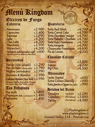 Menu Play Kingdom