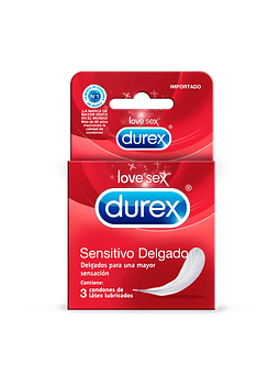 Durex Sensitivo Delgado x 3