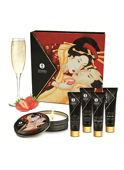 Kit Secretos de la Geisha Frutilla Champaña Shunga