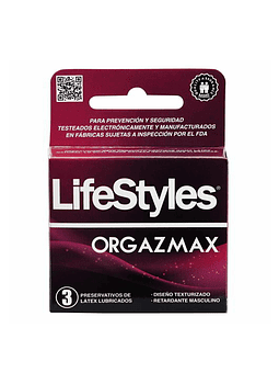 Lifestyles Orgazmax x 3