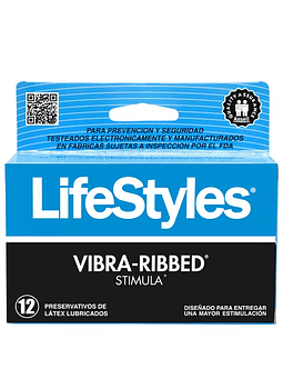 Lifestyles Vibra Ribbed x 12