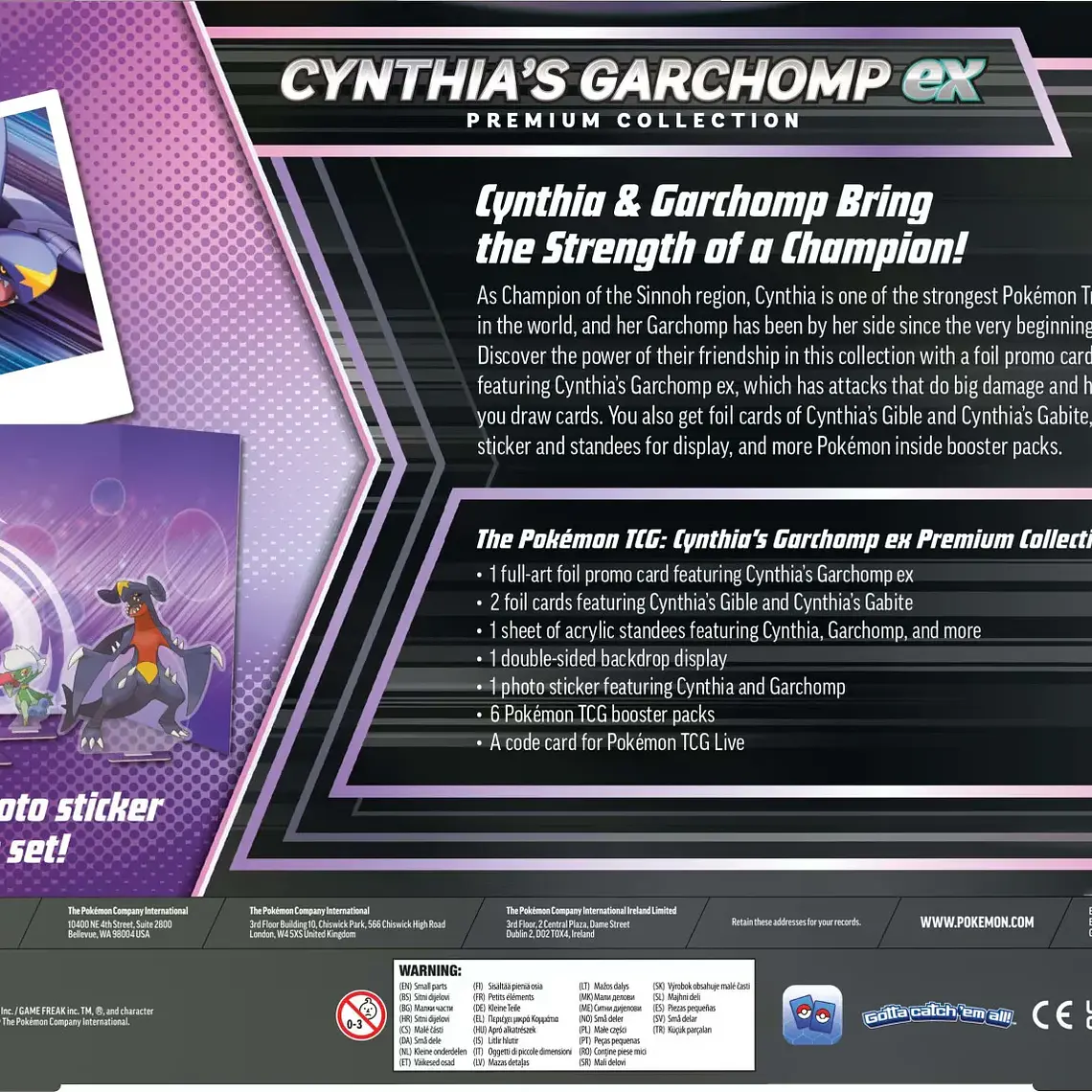Cynthia's Garchomp EX Premium Collection - Inglés - Pokémon TCG 3
