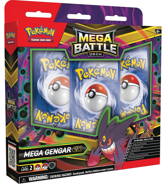 Mega Battle Deck (Mega Gengar ex) – Español - Pokémon TCG  - 