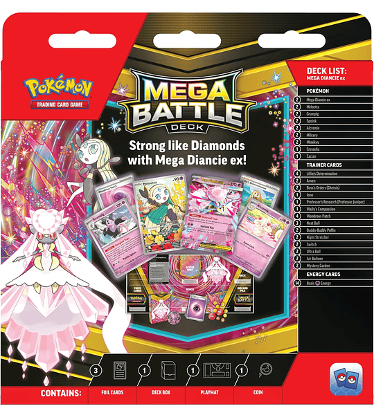 Mega Battle Deck (Mega Diancie ex) – Español - Pokémon TCG  - 
