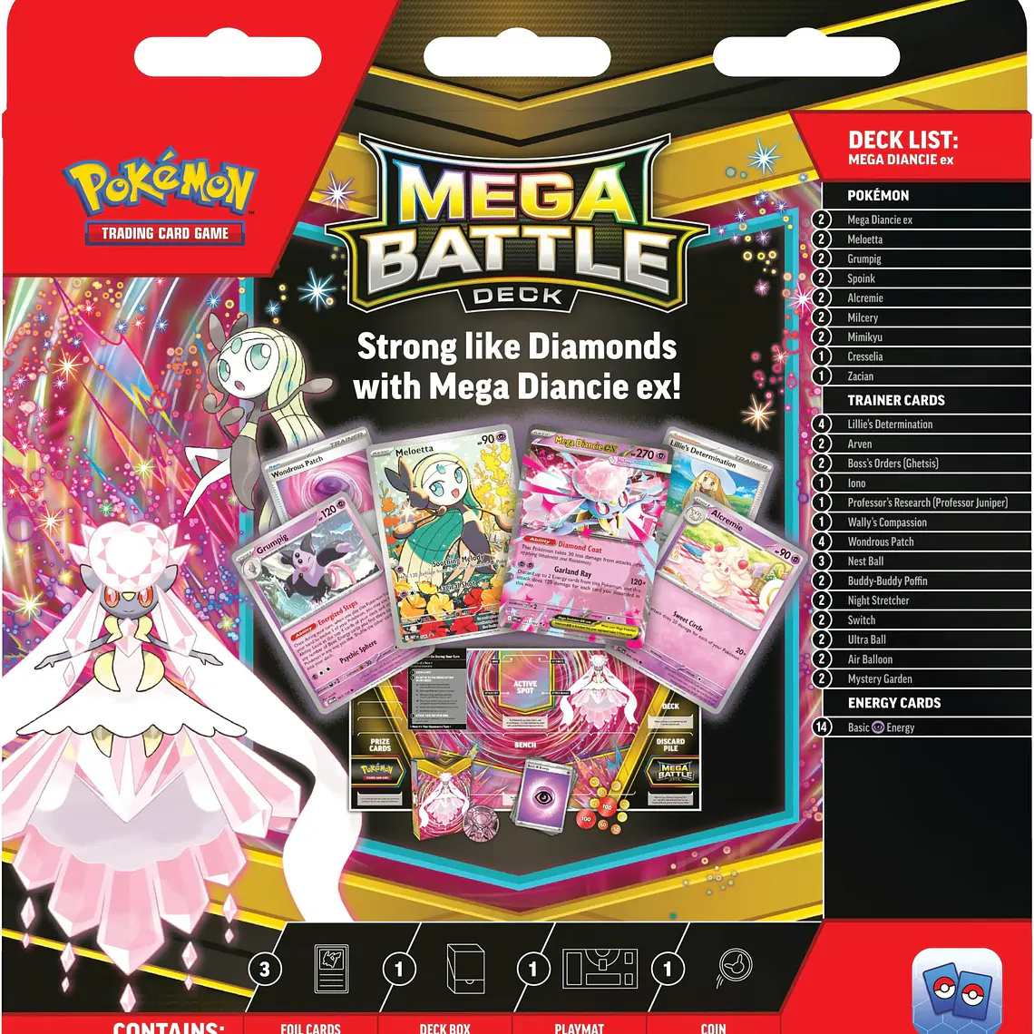Mega Battle Deck (Mega Diancie ex) – Español - Pokémon TCG  2