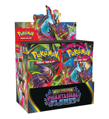 Booster Box - Phantasmal Flames - Inglés - Mega Evolution - Pokémon TCG - PREVENTA 14 NOVIEMBRE