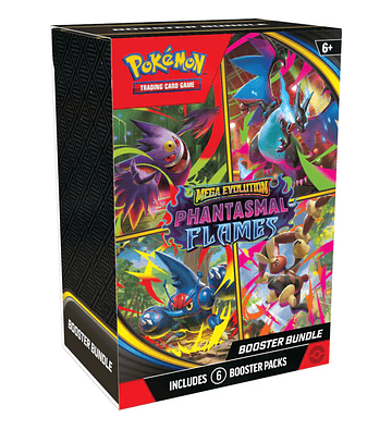  Booster Bundle - Español - Phantasmal Flames - Mega Evolution - Pokémon TCG - PREVENTA 14 DE NOVIEMBRE