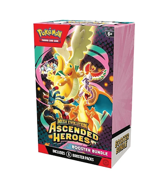 Booster Bundle - Inglés - Ascended Heroes - Pokémon TCG - Mega Evolution [PREVENTA 20.02.2026]
