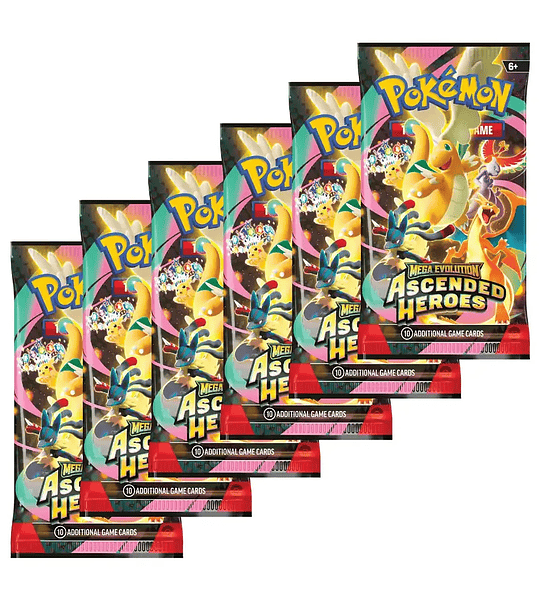 Booster Bundle - Inglés - Ascended Heroes - Pokémon TCG - Mega Evolution [PREVENTA 20.02.2026]