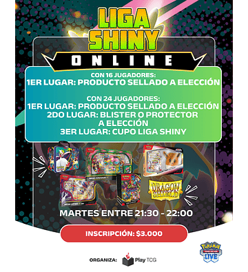 Cupo Liga Shiny (martes 24.02.26) - Pokémon Live TCG