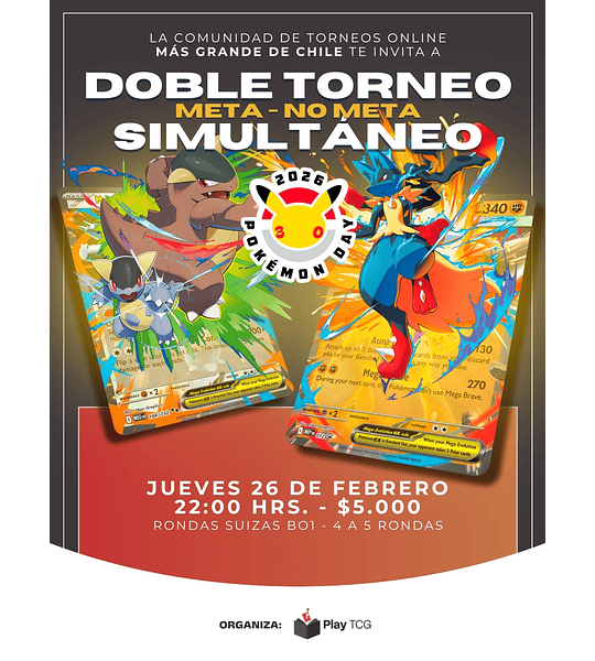 Cupo Liga ETB NO META Pokémon Day