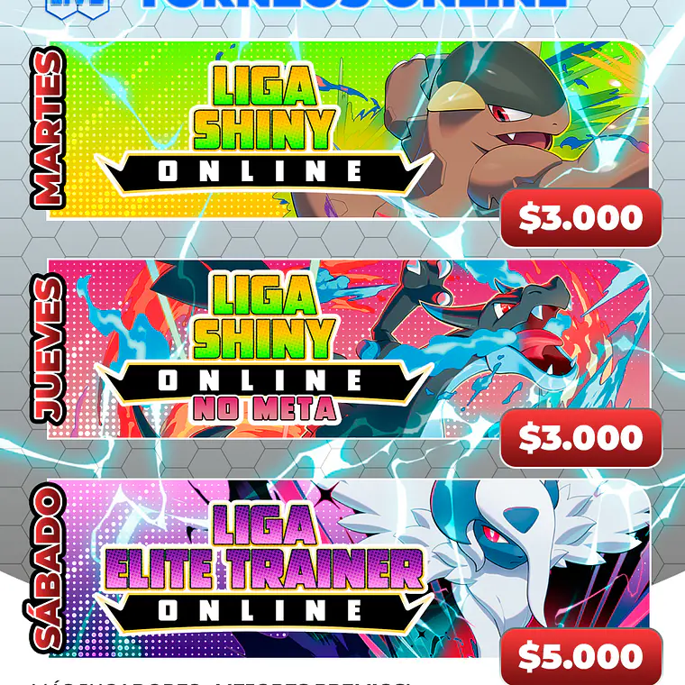 Cupo Liga Élite Trainer ($5.000) - Sábados - Pokémon Live TCG 1