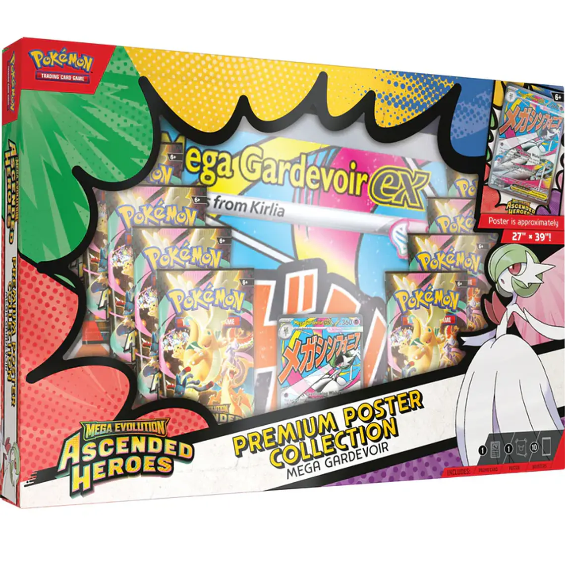 Mega Evolution: Ascended Heroes - Premium Poster Collection (Mega Gardevoir) - Español - Pokémon TCG 1
