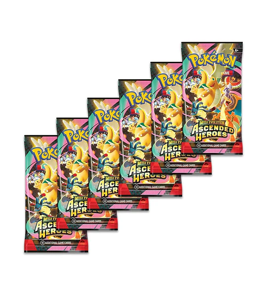 Booster Bundle - Inglés - Ascended Heroes - Pokémon TCG - Mega Evolution - 