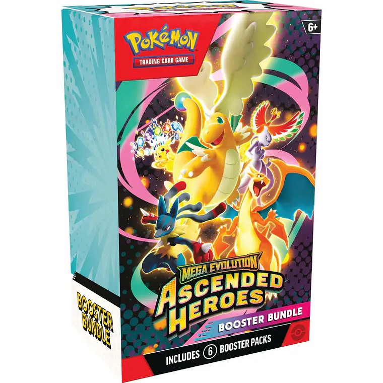 Booster Bundle - Inglés - Ascended Heroes - Pokémon TCG - Mega Evolution 3