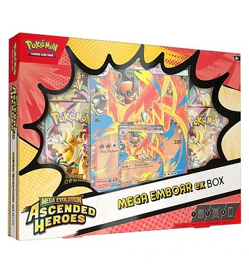 POKEMON TCG: MEGA EVOLUTION ASCENDED HEROES- EX BOX (MEGA EMBOAR) INGLÉS