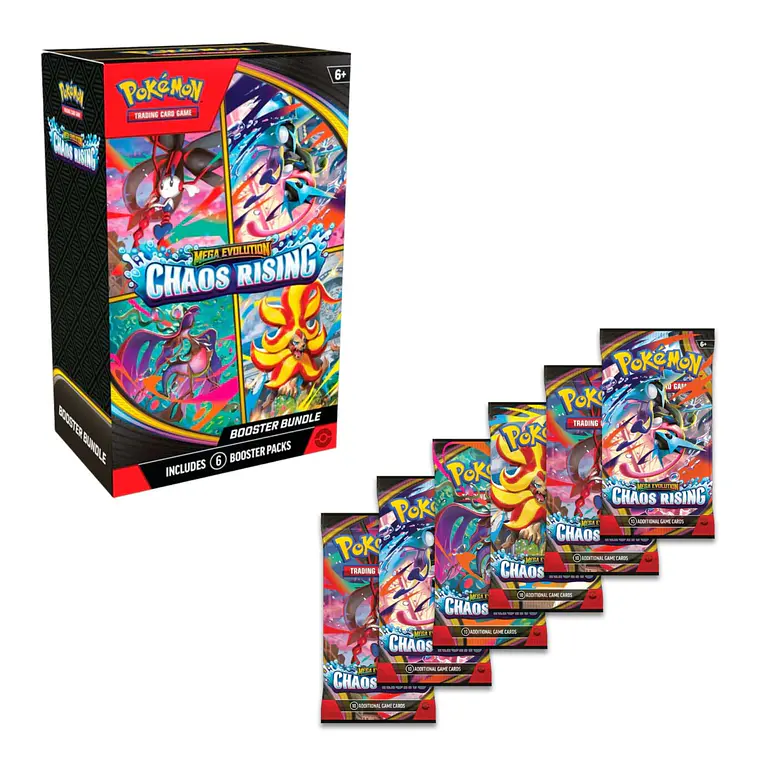  Booster Bundle Chaos Rising - Inglés - Pokémon TCG - PREVENTA 22/5 2