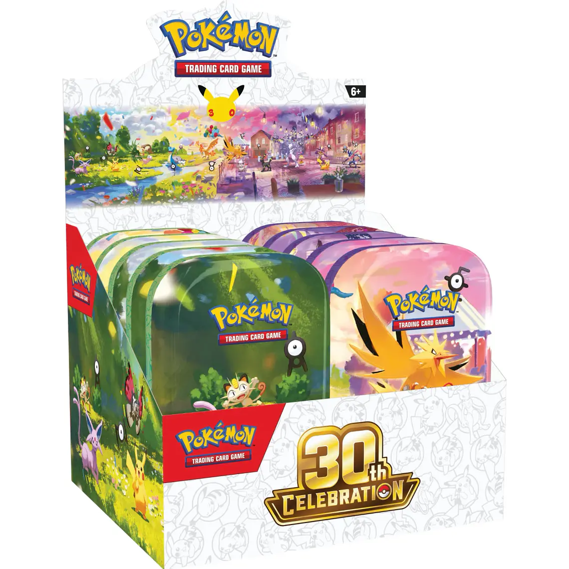 30th Celebration - Mini Tin - Display - Inglés - 10 unidades - Pokémon TCG 1