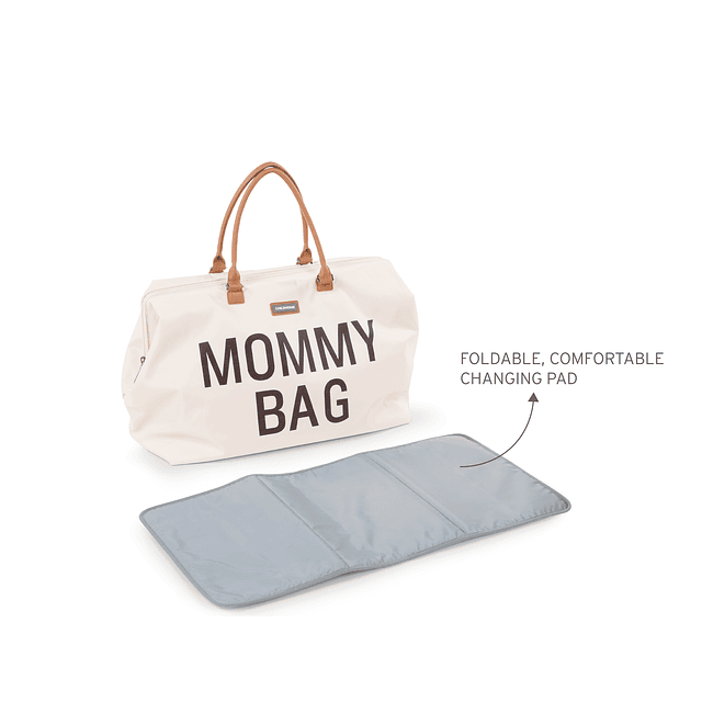 Mommy Bag - Crema Letras Negras