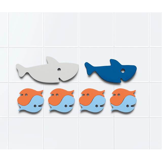 Puzzle Para Baño Sharks