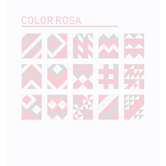Alfombra Goma Eva 140 x 170 Blanco/Rosa