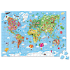 Puzzle Gigante Atlas Mundial 300 piezas con Maletín