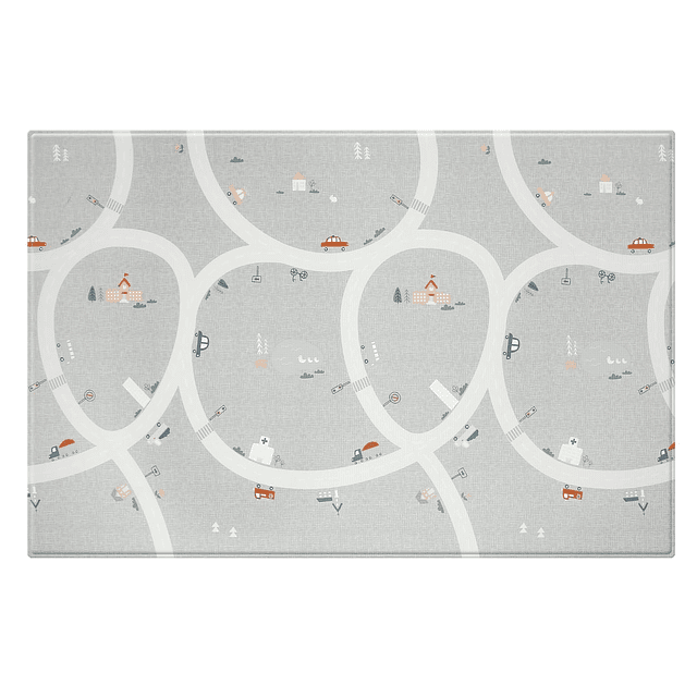 Playmat Acolchado Reversible ABC / Autos 185 x 125 cm