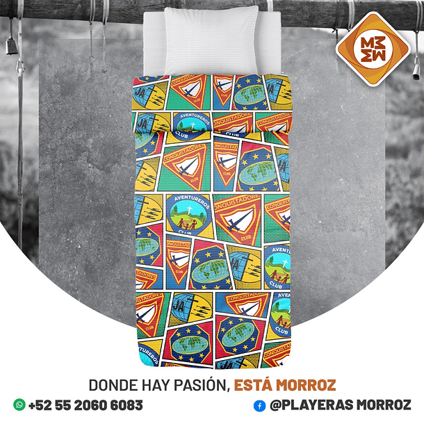 FRAZADA COMIC CLUBES 