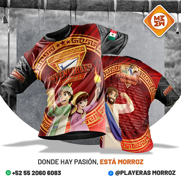 PLAYERA OFICIAL CAMPOREE INVENCIBLES 2026 **ADULTO UNISEX** 1