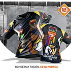 PLAYERA MANGA CORTA DIA MUNDIAL DE LOS CONQUISTADORES 2026 76 ANIVERSARIO ** ADULTO UNISEX ** NEGRA VIVOS AMARILLOS 1