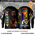 PLAYERA MANGA LARGA DIA MUNDIAL DE LOS CONQUISTADORES 2026 76 ANIVERSARIO ** ADULTO UNISEX ** NEGRA VIVOS AMARILLOS 1
