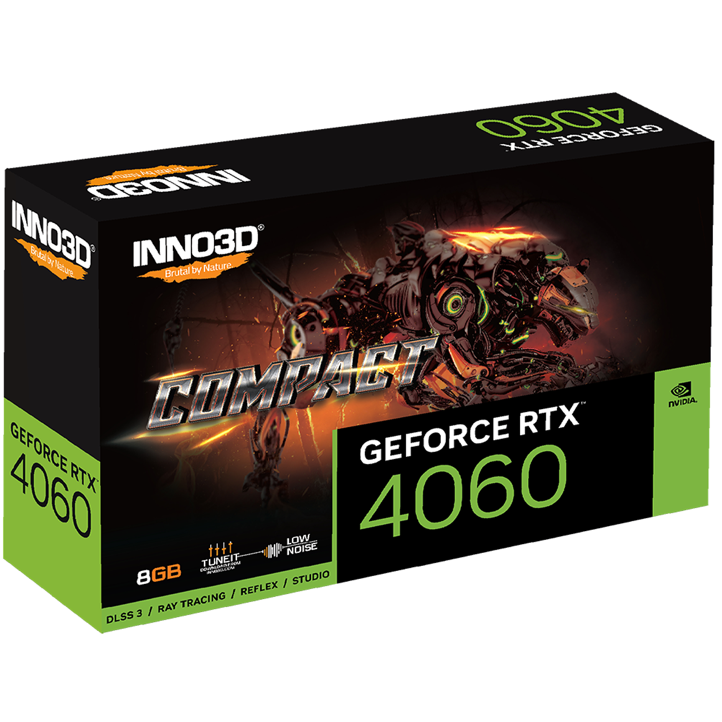 Tarjeta de Video INNO3D GeForce RTX™ 4060 COMPACT 2