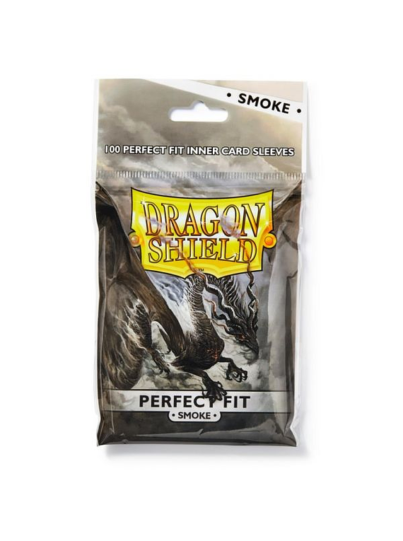 Dragon Shield (100) - Perfect Fit Inner Sleeves Smoke