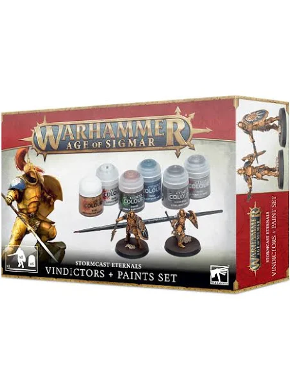 Stormcast Eternals Vindictors + Paints Set