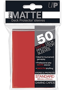 Ultra Pro - Standard Matte Sleeves Red (50)