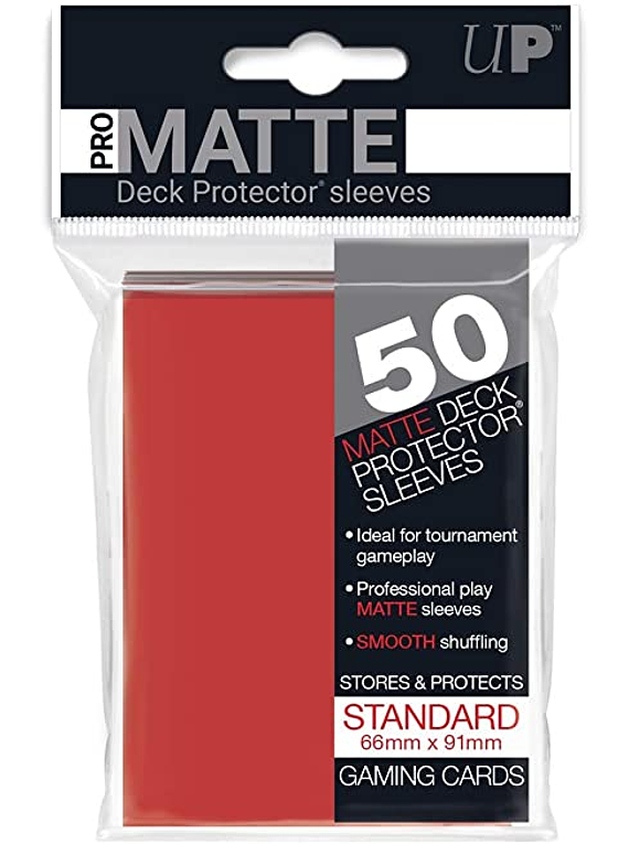 Ultra Pro - Standard Matte Sleeves Red (50)