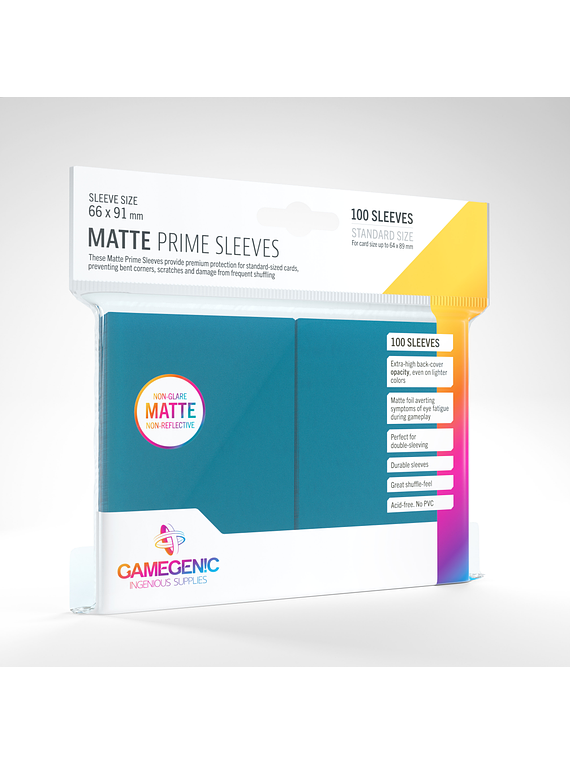 Gamegenic Prime Sleeves Standard Matte Blue (100)