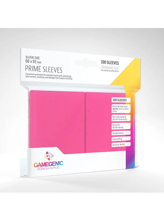 Gamegenic Prime Sleeves Standard Pink (100)