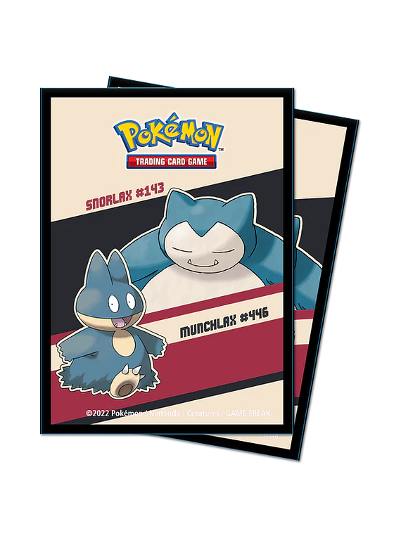 Snorlax and Munchlax Standard Deck Protector Sleeves (65ct) for Pokémon