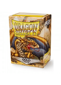 Dragon Shield (100) - Matte Gold