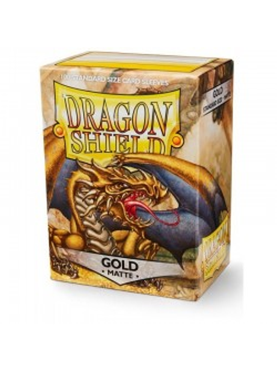 Dragon Shield (100) - Matte Gold