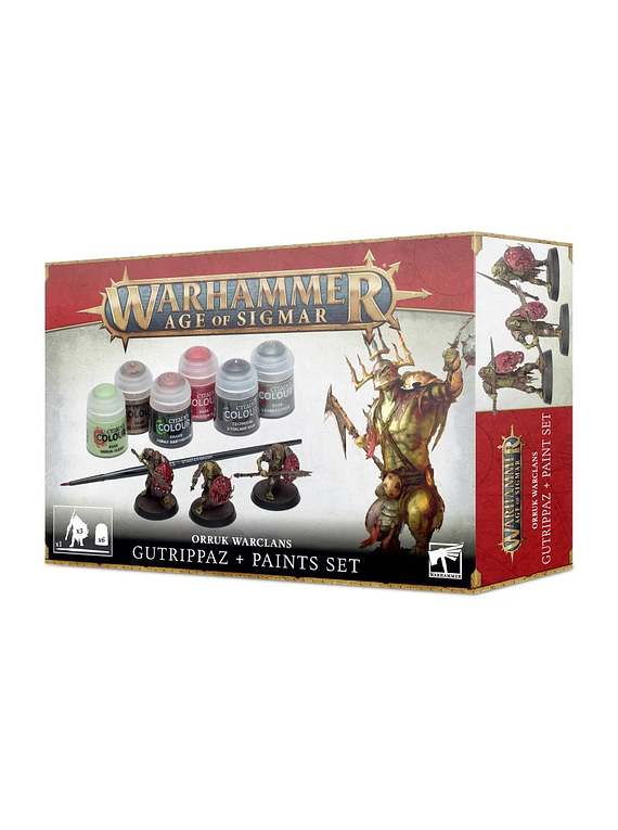 Age of Sigmar - Orruk Warclans Gutrippaz + Paint Set